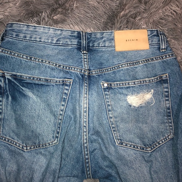 NWOT &Denim Boyfriend Low Rise Jeans - Picture 4 of 5